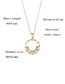Fashion Gold Titanium Steel Zirconium Wreath Round Necklace