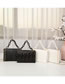Fashion Acrylic V Pattern White Pu Chain Portable V Pattern Crossbody Bag