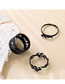 Fashion Black Alloy Openwork Flame Open Ring
