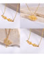 Fashion Gold Coloren Arrow Stainless Steel Arrow Necklace