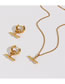 Fashion Circle Stick Cuban Chain Pendant Necklace Pure Copper Stick Necklace