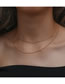 Fashion Thin Snake Bone Chain_45cm Stainless Steel Thin Snake Chain Necklace