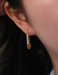 Fashion Gold Color Stainless Steel Pearl Pin Stud Earrings