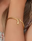 Fashion Gold Color Stainless Steel Gold Plated Snake Open Bracelet