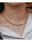 Fashion Sparkling Snake Chain Necklace Stainless Steel Irregular Snake Chain Necklace