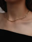 Fashion Exaggerated Button Knotted Clavicle Chain Necklace Titanium Steel Geometric Chain Necklace