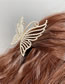 Fashion Pearl + Diamond Alloy Diamond And Pearl Butterfly Grab Clip