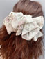 Fashion Yellow Flowers On Off-white Background Floral Bow Hair Clip