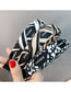 Fashion Black And White Leopard Print Fabric Letter Spot Wrap Wide Headband