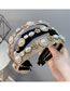 Fashion Black Lace Alloy Inlaid Zirconium Inlaid Pearl Flower Lace Headband