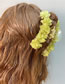 Fashion Matcha Green Flowers Acrylic Camellia Grab Clip