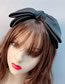 Fashion Bow Black Satin Double Bow Headband