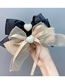 Fashion Black Bow Pearl Heart Organza Bow Hair Tie