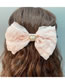 Fashion Korean Powder Bow Pearl Heart Lace Bubble Bow Hair Clip