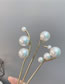 Fashion From Large To Small Beads Geometric Pearl Hairpin
