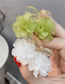 Fashion White Flower Acrylic Flower Clip