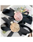 Fashion Pink Rose Fabric Three-dimensional Rose Bow Hairpin