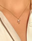 Fashion Pink White K Copper Diamond Planet Necklace