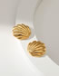 Fashion Gold Copper Gold Plated Shell Stud Earrings