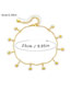 Fashion Gold Brass Gold-plated Oil-drip Daisy Anklet