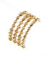 Fashion D Brass Gold Plated Faceted Gold Beaded Bracelet