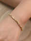 Fashion Gold Copper Gold Plated Color Preservation Gold Bead Bucket Bead Bracelet