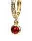 Fashion Gray Purple Brass Diamond Round Earrings