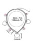 Fashion Silver Alloy Hollow Heart Butterfly Chain Necklace