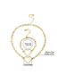 Fashion Gold Alloy Hollow Heart Bracelet Necklace Set
