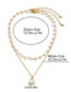 Fashion Gold Resin Pearl Double Necklace