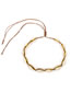 Fashion Gold Braided Adjustable Shell Necklace