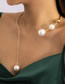 Fashion White K Earrings 2671 Alloy Gold Bead Round Earrings