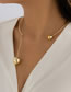 Fashion Gold 5114 Geometric Ball Open Collar
