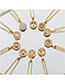 Fashion Golden Fairy Titanium Steel Set With Zirconium Fairy Circle Necklace