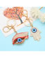 Fashion 6# Alloy Inset Zirconium Eye Keychain  Alloy