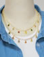 Fashion A Brass Set Heart Zirconium Tassel Claw Chain Necklace