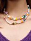 Fashion Candy Colors Pearl Beads Beaded Necklace Set