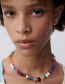 Fashion 3# Colorful Gravel Beaded Necklace