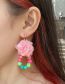 Fashion Suit Mesh Floral Geometric Beaded Stud Earrings