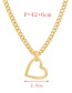 Fashion Silver Copper Thick Chain Cross Pendant Necklace