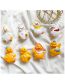 Fashion Little White Duck - Yellow Hat Acrylic Duck Cell Phone Airbag Holder