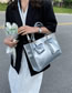 Fashion White Pu Multi-pocket Large Capacity Crossbody Bag