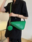 Fashion Black Pu Geometric Texture Large Capacity Crossbody Bag
