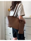 Fashion Brown Large Capacity Shoulder Bag