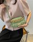 Fashion Pink Pu Thick Chain Hand Lock Flap Crossbody Bag