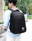 Fashion Black Oxford Cloth Large Capacity Backpack