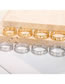 Fashion Round Cutout - White Gold Titanium Round Cutout Geometric Ring