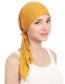 Fashion Yellow Pleated Curved Solid Toe Cap
