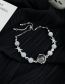 Fashion Silver Titanium Crystal Beaded Star Drop Bracelet