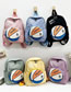 Fashion Blue Nylon Basketball Cartoon Large Capacity Backpack
